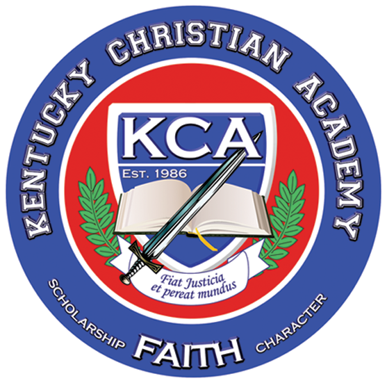 Kentucky Christian Academy seal: Scholarship, Faith, Character